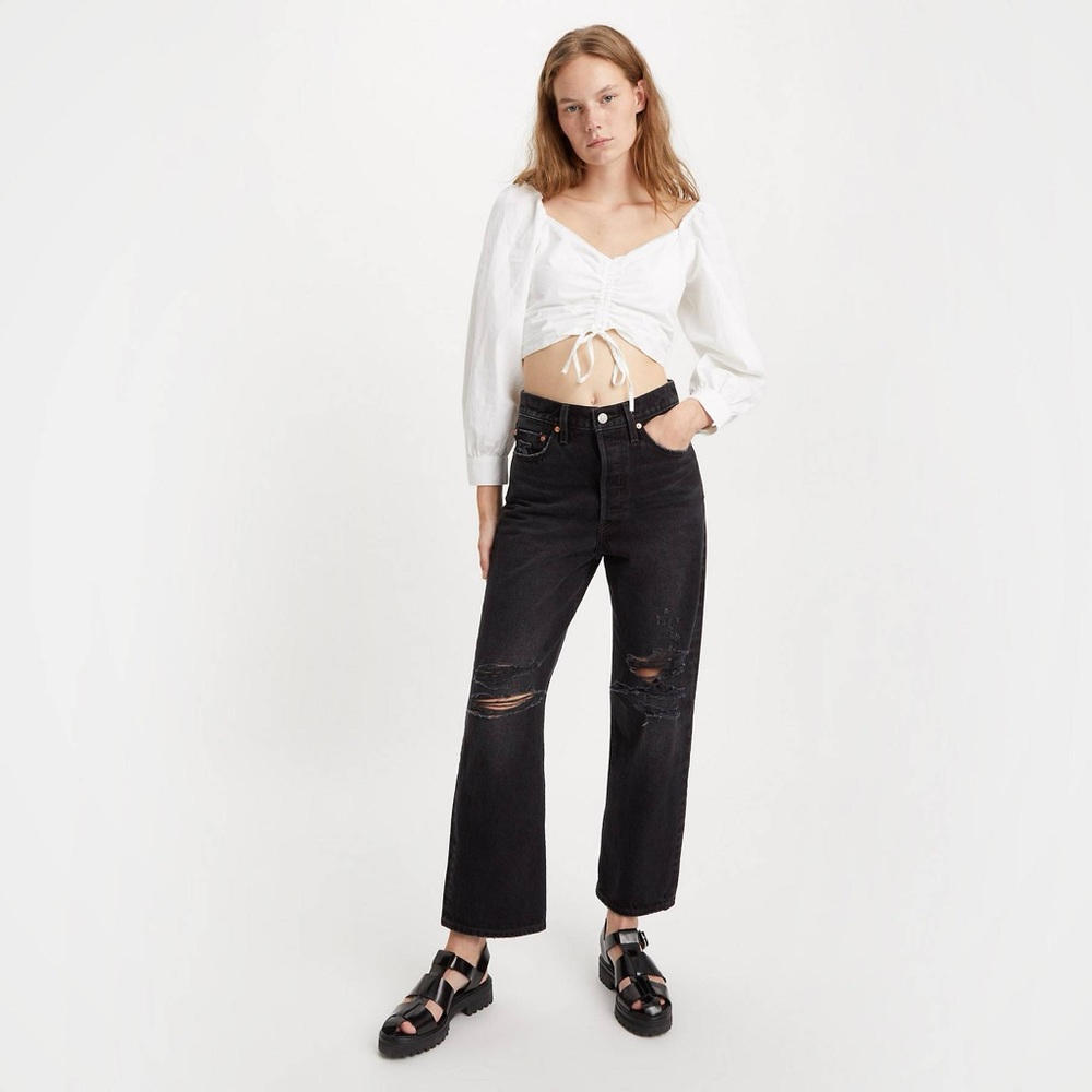 NWT Ribcage Straight Ankle Black Levi’s
